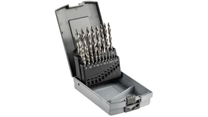 Lapolt szárú csigafúró HSS - D1.00-10.00x0.5 mm 19db