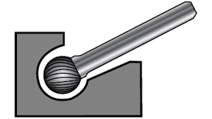 Keményfém turbómaró KUD - D10.00/8 d6