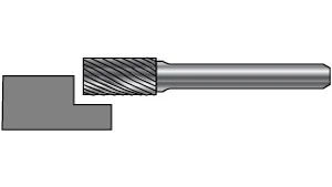 Keményfém turbómaró ZYA-S - D6.00/16 d6