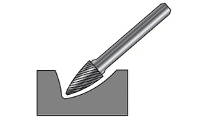 Keményfém turbómaró SPG - D12.00/25 d6