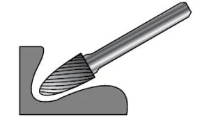 Keményfém turbómaró RBF - D12.00/25 d6