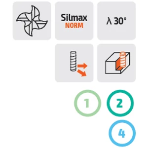 Keményfém hosszú maró 4 élű - D6.00/42.00 d6